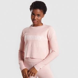 {Gymshark} NWT Blush Nude Knit Crop Top